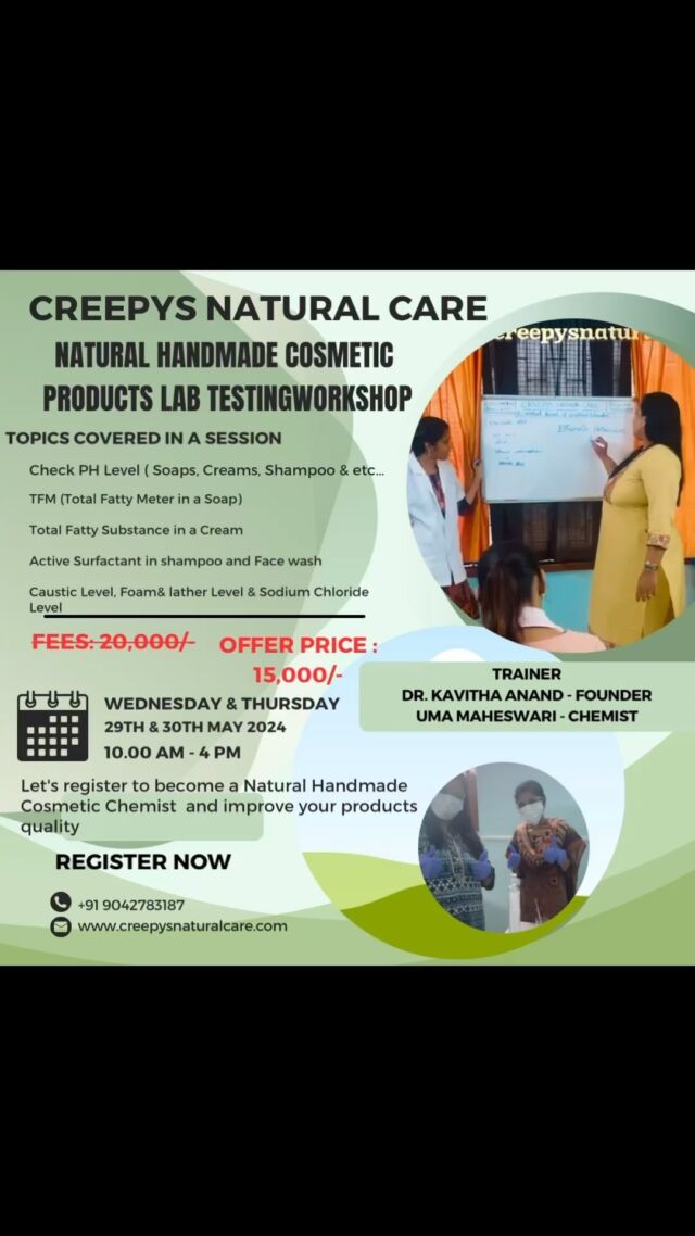 Our next lab course on 29th & 30th May 2024.
Interested people pls register your slot 

WhatsApp @9042783187