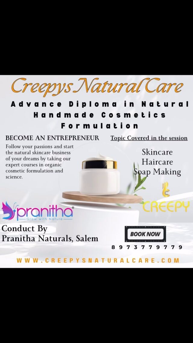 Creepy’s now @ Salem 
Anybody interested to do cosmetic course in and around Salem 
Enroll your seat.